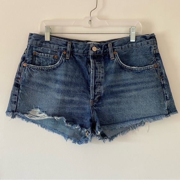 AGOLDE Parker Vintage Cut Off Denim
Shorts Rock Steady Size 32 - Picture 2 of 14